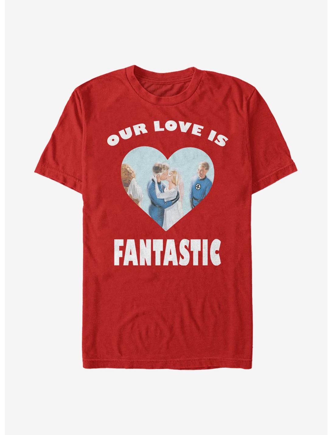Marvel Fantastic Four Fantastic Love T-Shirt, RED, hi-res