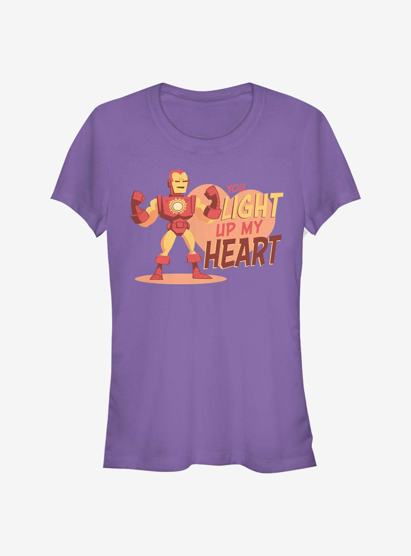 Marvel Iron Man Heart Girls T-Shirt