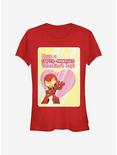 Marvel Iron Man Super Charged Girls T-Shirt, RED, hi-res