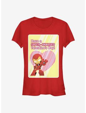 Marvel Iron Man Super Charged Girls T-Shirt, RED, hi-res