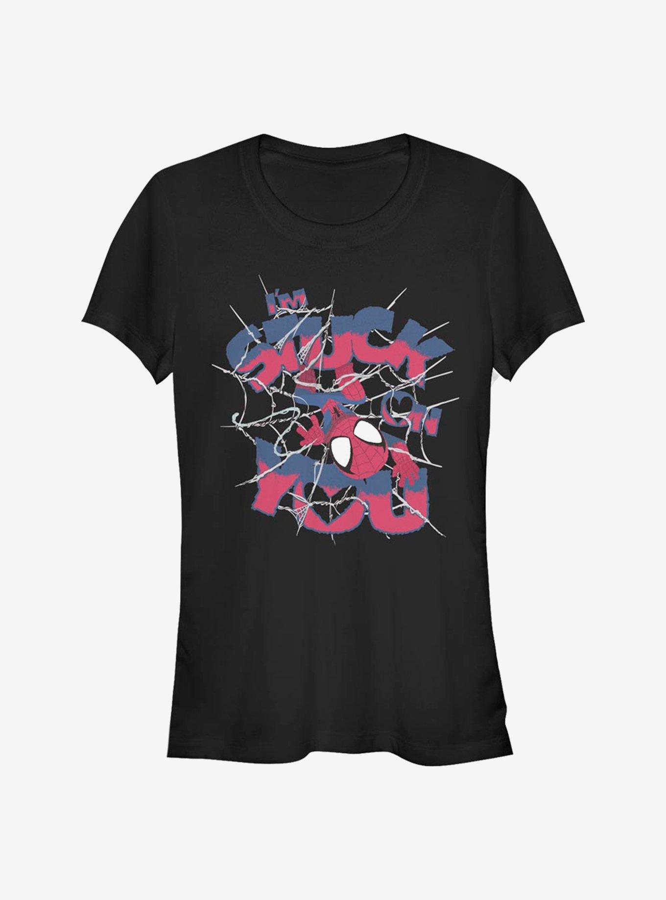 Marvel Spider-Man Stuck On You Girls T-Shirt