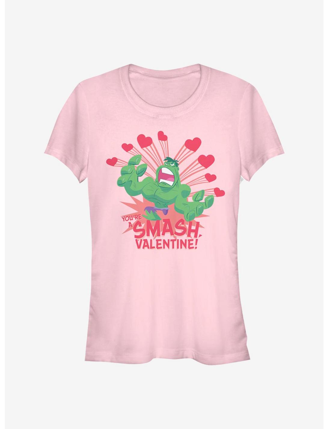 Marvel The Hulk Valentine Girls T-Shirt, LIGHT PINK, hi-res