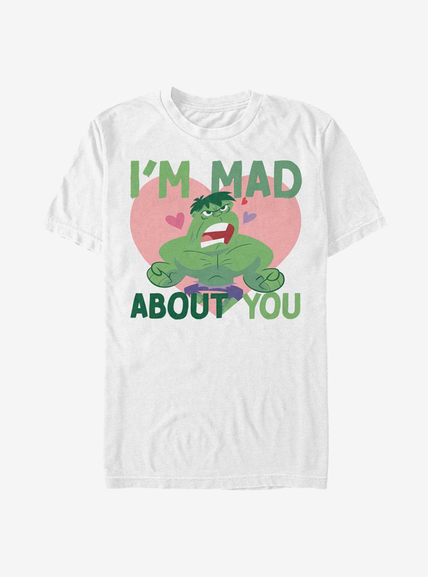 Marvel The Hulk Mad Love T-Shirt, WHITE, hi-res