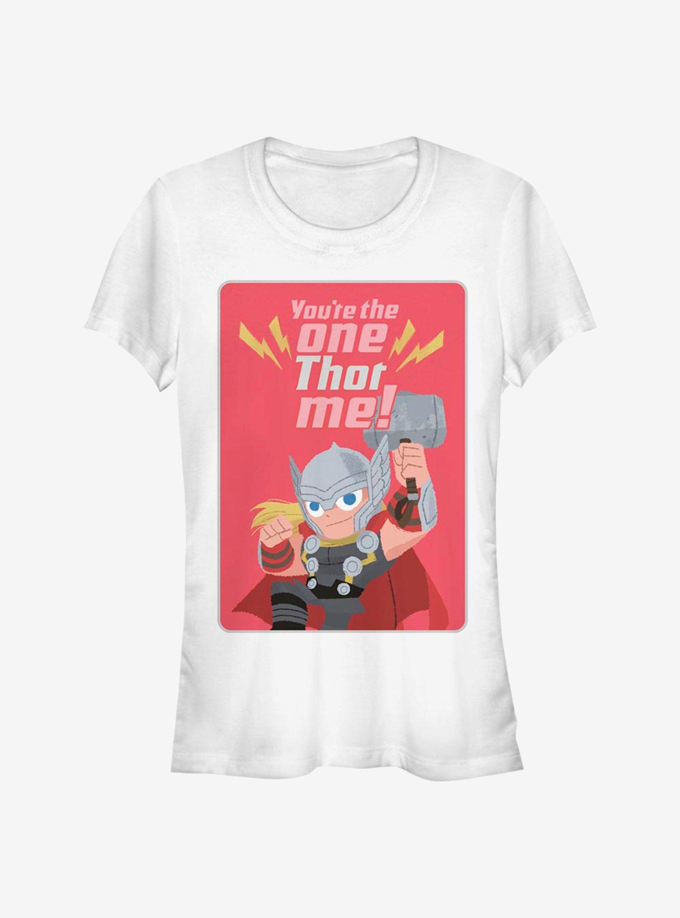 Marvel Thor One Thor Me Girls T-Shirt, WHITE, hi-res