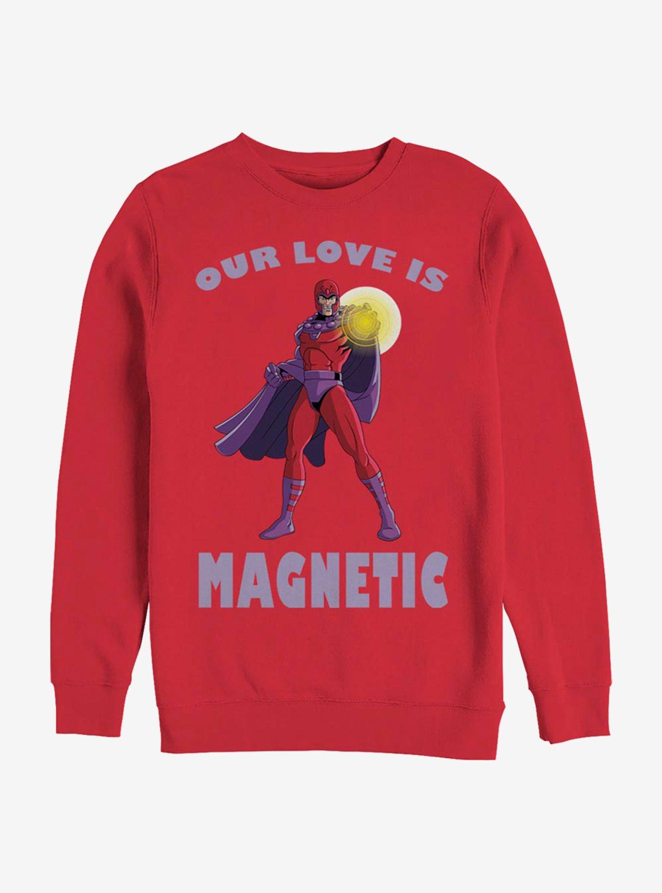 Marvel X-Men Magnetic Love Crew Sweatshirt, , hi-res