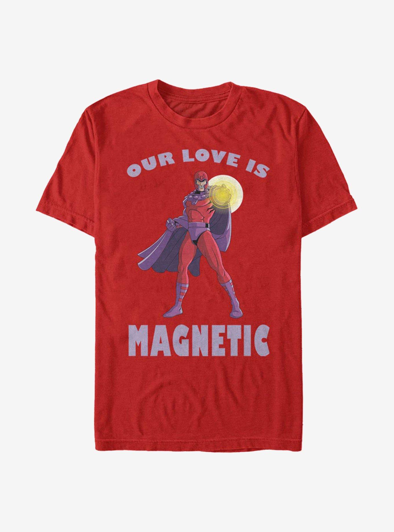 Marvel X-Men Magnetic Love T-Shirt, RED, hi-res