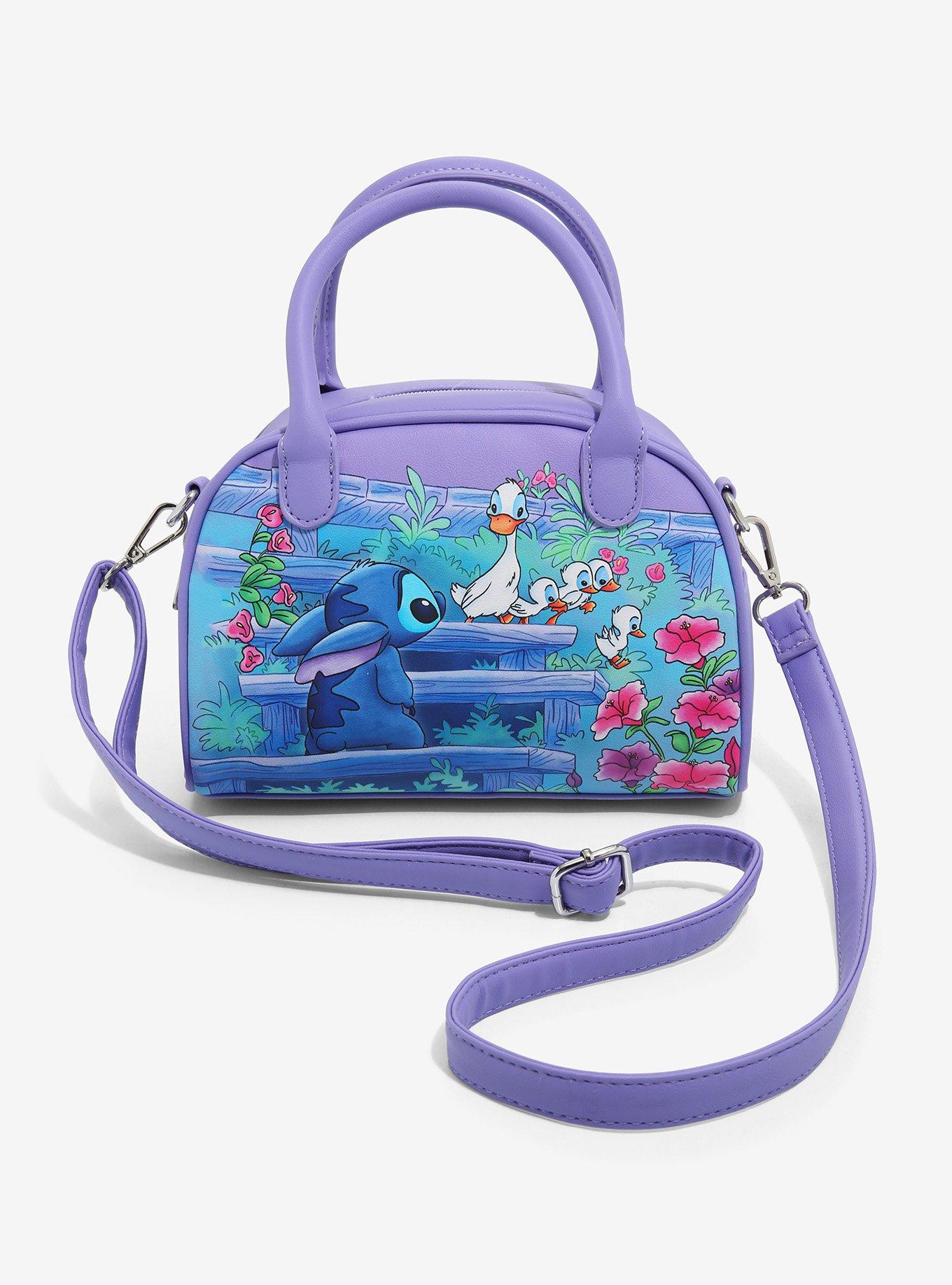 Disney Lilo & Stitch Light Blue Mini Dome Crossbody Bag, Hot Topic