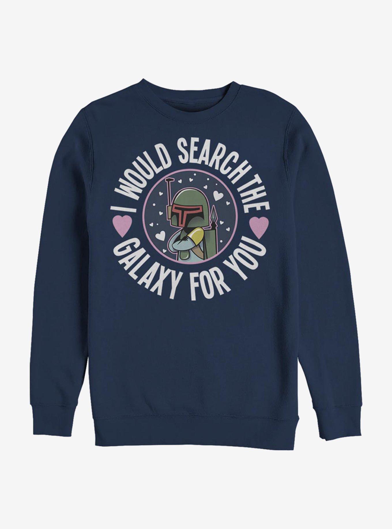 Star Wars Search The Galaxy Boba Fett Crew Sweatshirt, , hi-res