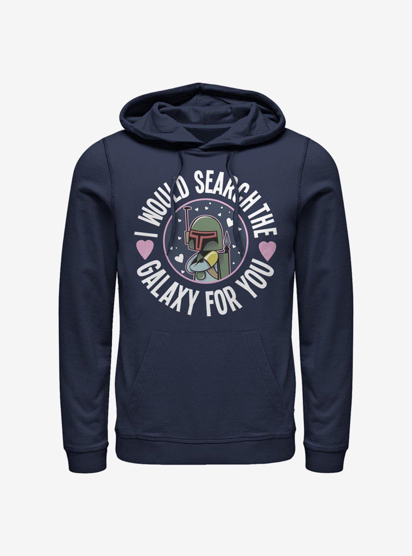 Star Wars Search The Galaxy Boba Fett Hoodie, NAVY, hi-res