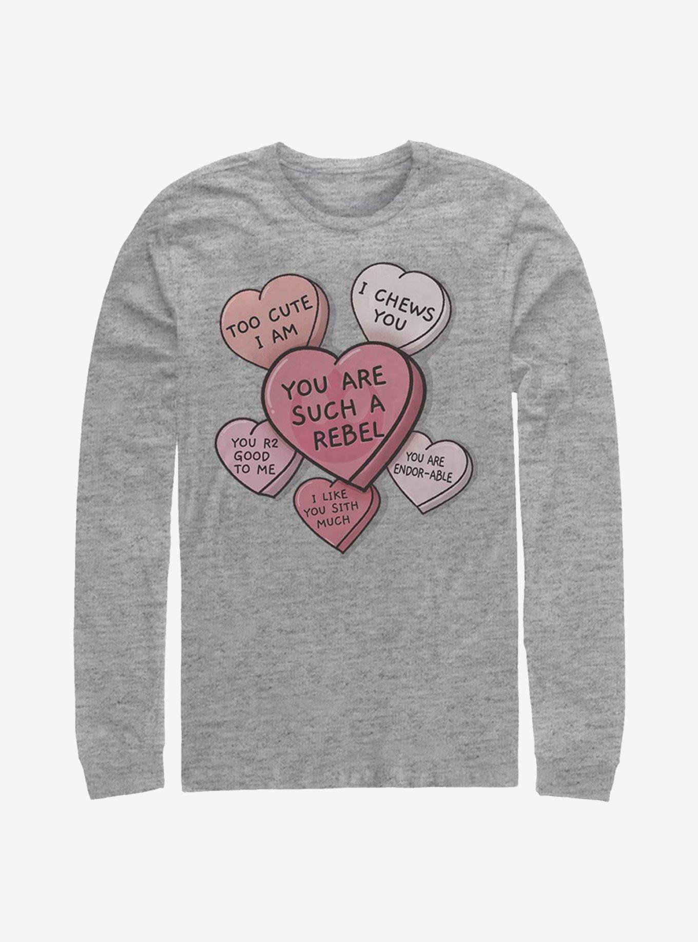 Star Wars Candy Hearts Long-Sleeve T-Shirt, , hi-res