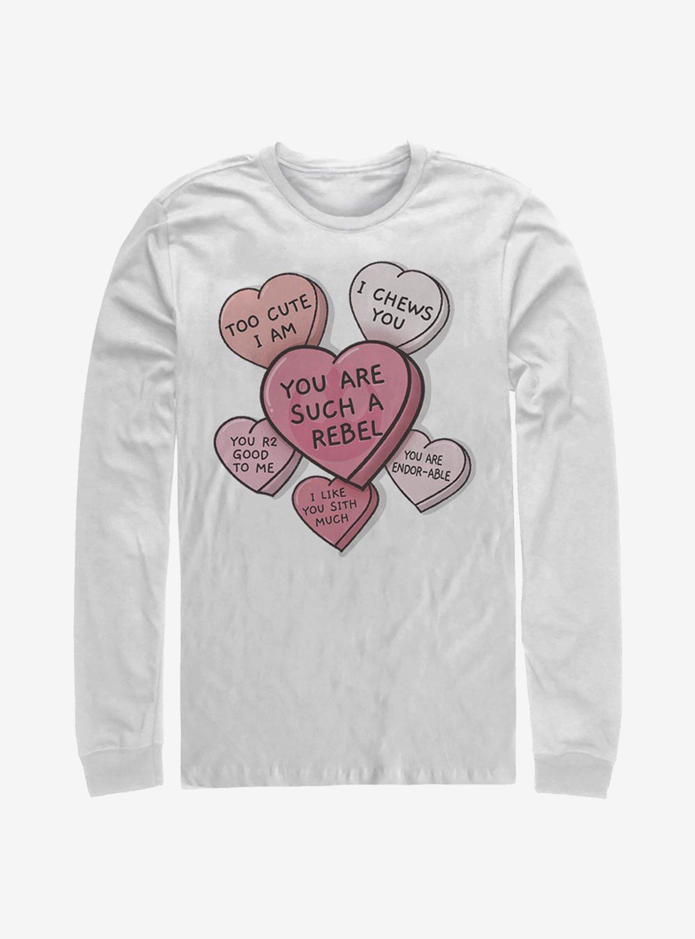 Star Wars Candy Hearts Long-Sleeve T-Shirt, , hi-res