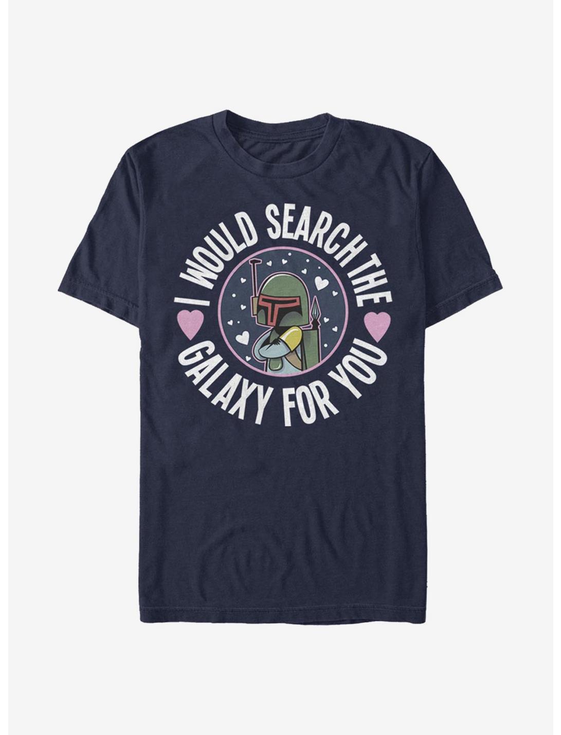Star Wars Search The Galaxy Boba Fett T-Shirt, NAVY, hi-res