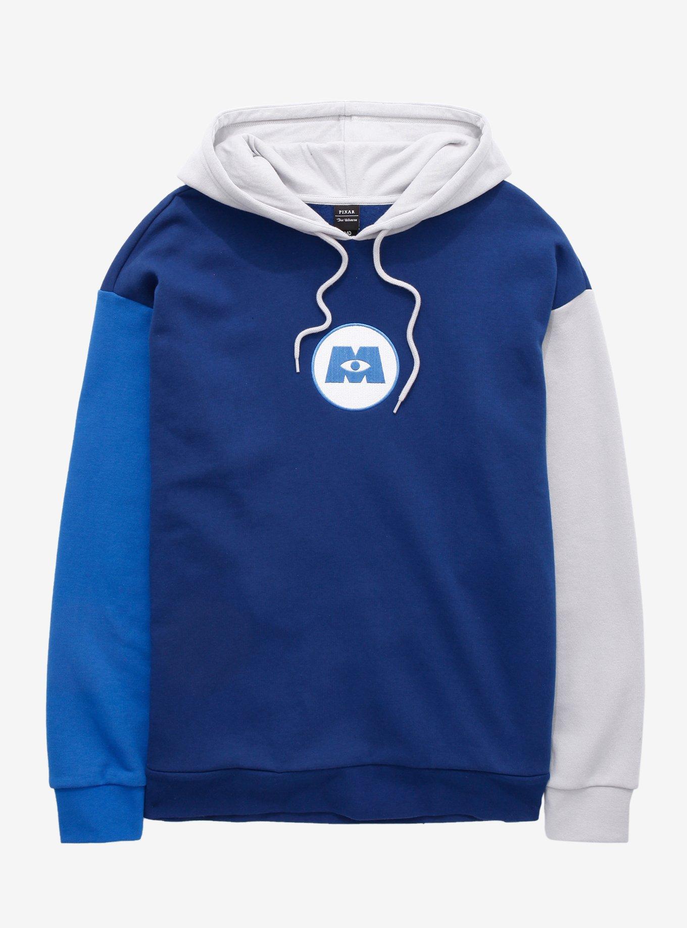 Our Universe Disney Pixar Monsters, Inc. Logo Hoodie, BLUE, hi-res