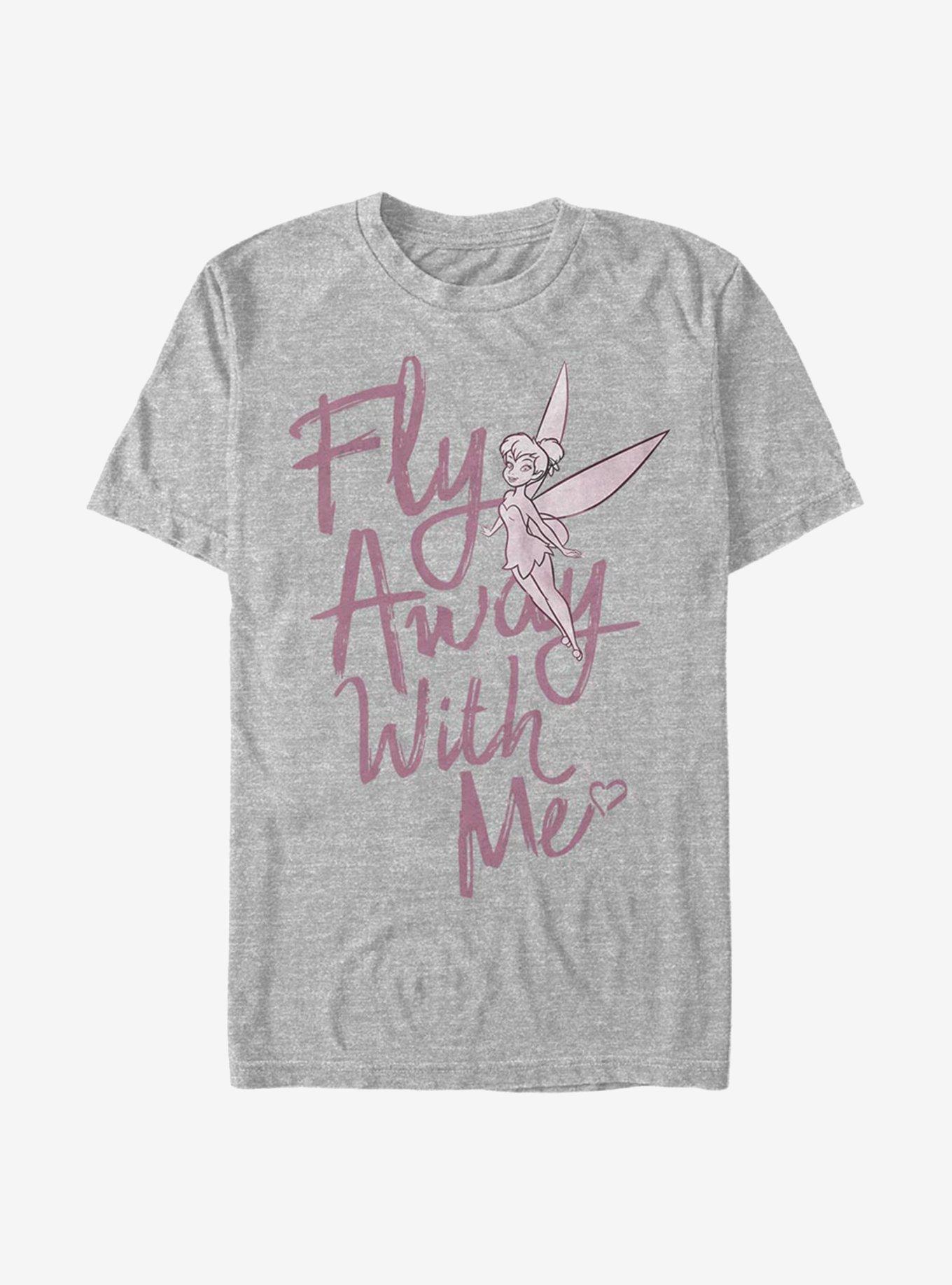 Disney Peter Pan Tink Fly Away With Me T-Shirt, ATH HTR, hi-res