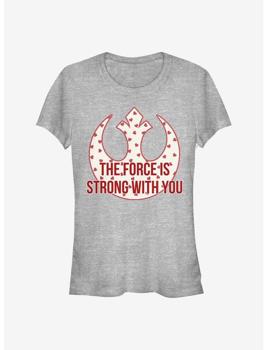 Star Wars Strong Heart Force Girls T-Shirt, ATH HTR, hi-res
