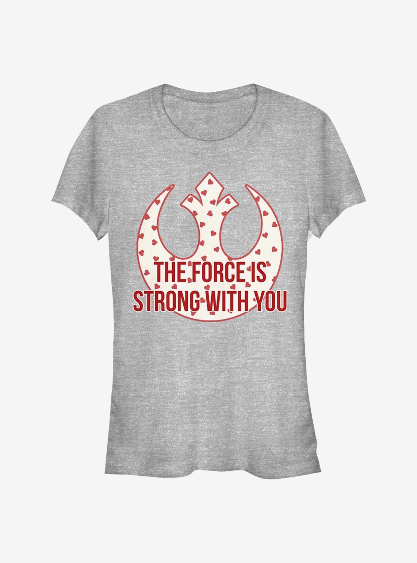 Star Wars Strong Heart Force Girls T-Shirt, ATH HTR, hi-res