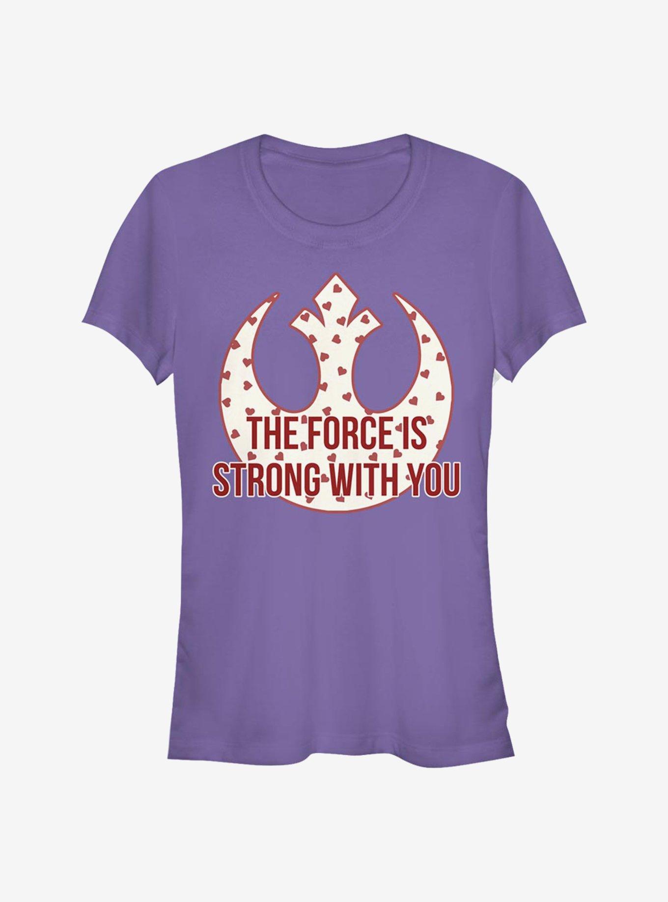 Star Wars Strong Heart Force Girls T-Shirt, PURPLE, hi-res