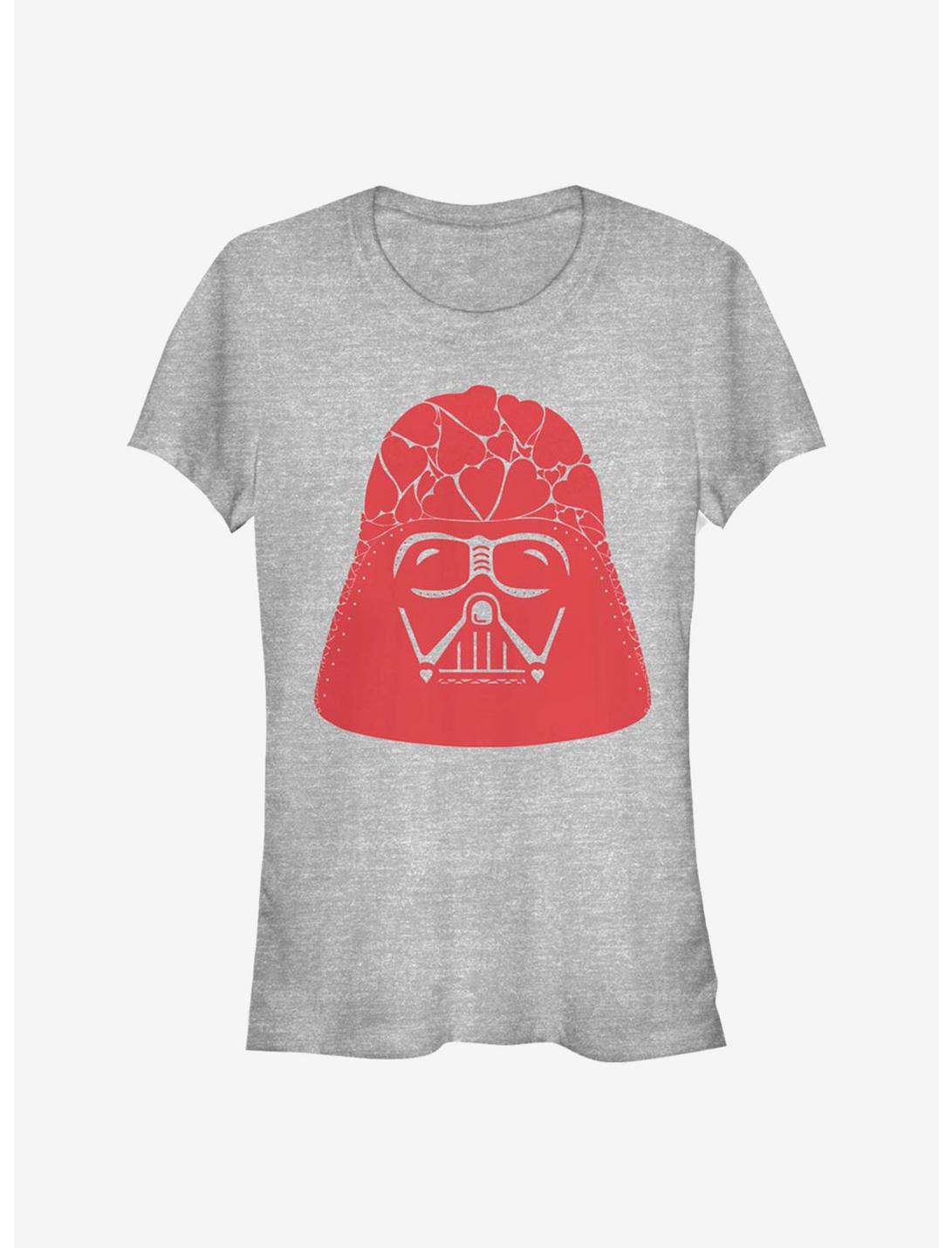 Star Wars Vader Heart Helmet Girls T-Shirt, ATH HTR, hi-res