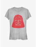 Star Wars Vader Heart Helmet Girls T-Shirt, ATH HTR, hi-res