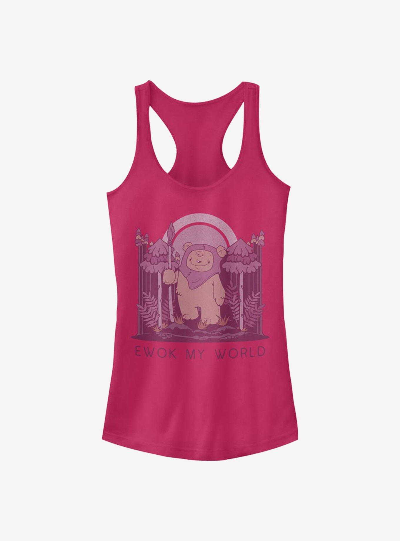 Star Wars Ewok My World Girls Tank, RASPBERRY, hi-res