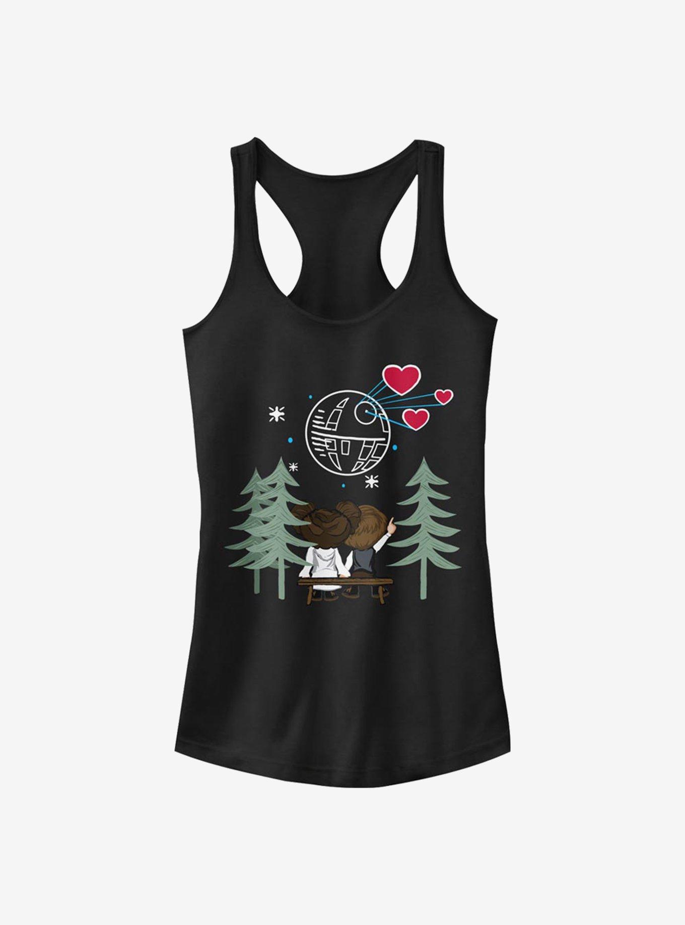 Star Wars Valentine Han And Leia Girls Tank, , hi-res