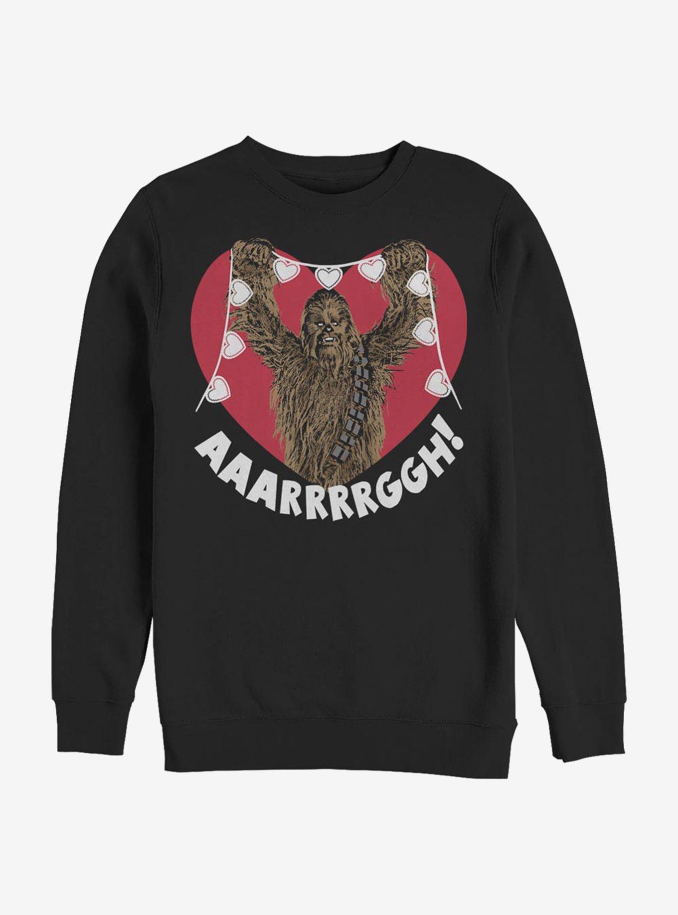 Star Wars Chewie Crafting Hearts Crew Sweatshirt, , hi-res