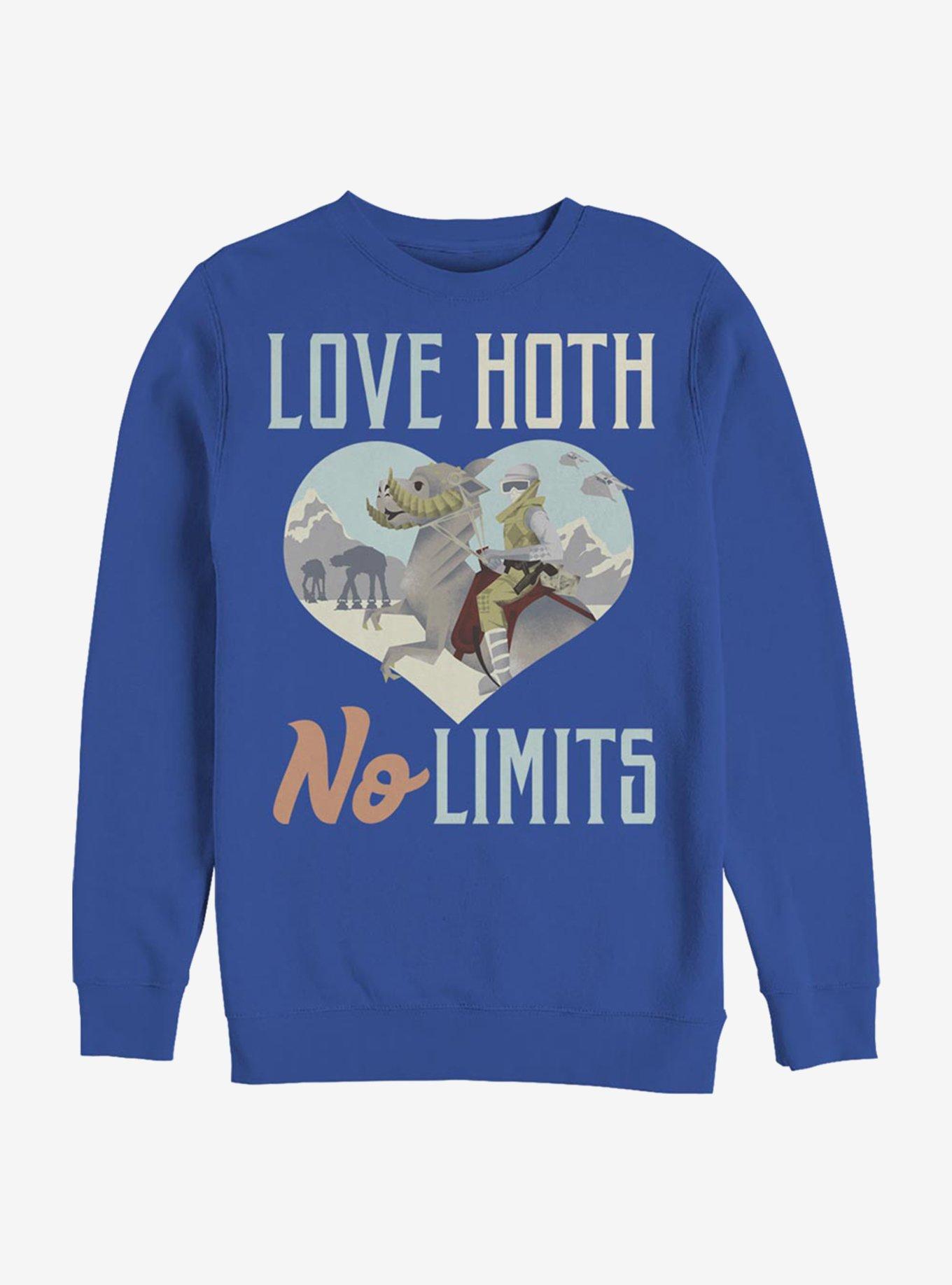 Star Wars Hoth Love Crew Sweatshirt, ROYAL, hi-res