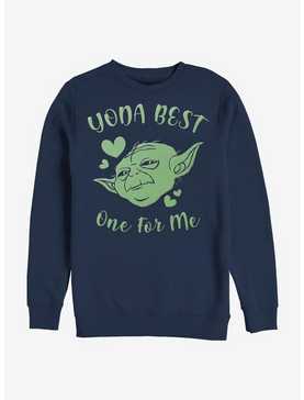Star Wars Yoda Best Hearts Crew Sweatshirt, , hi-res
