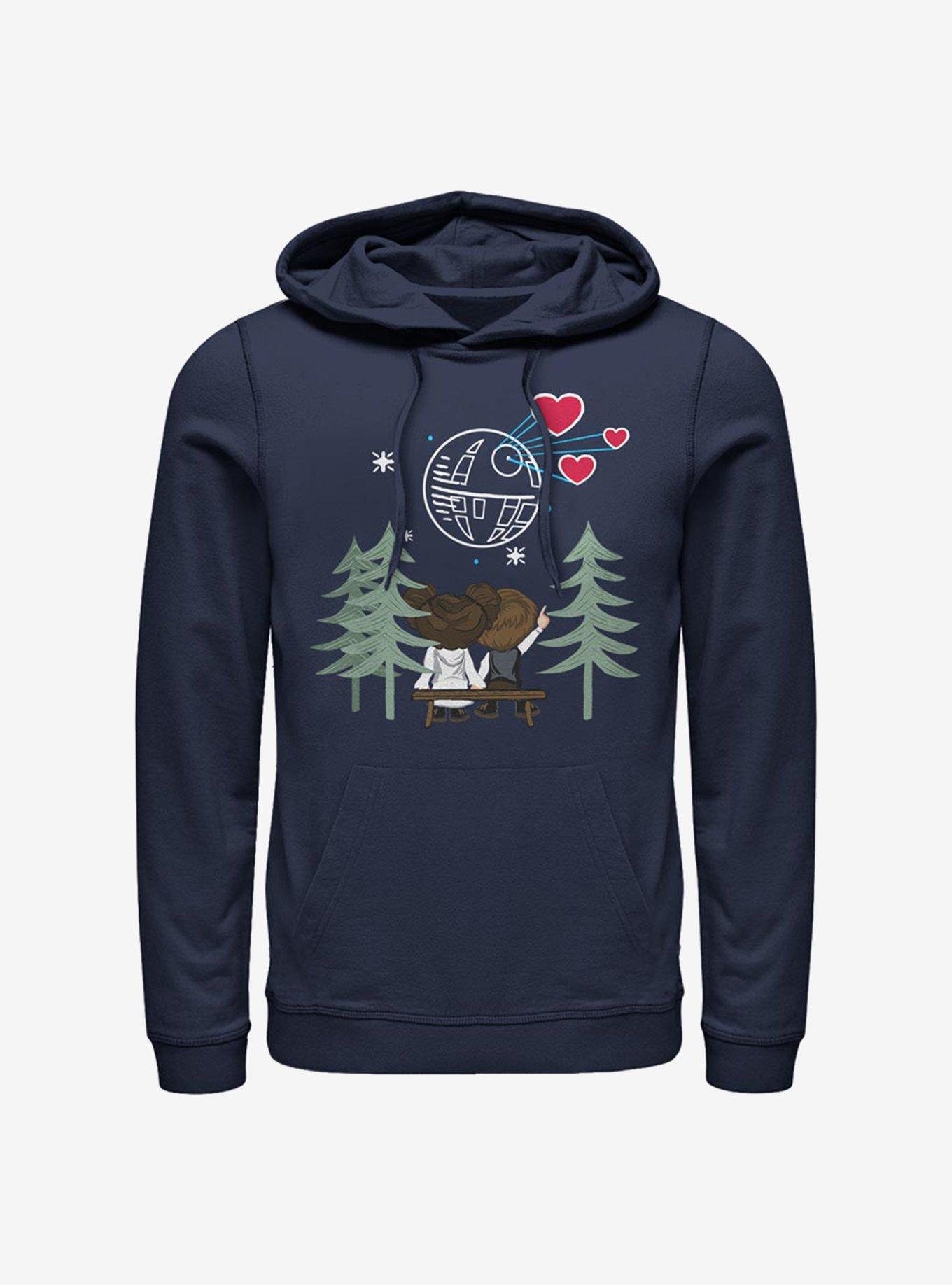 Star Wars Valentine Han And Leia Hoodie, NAVY, hi-res