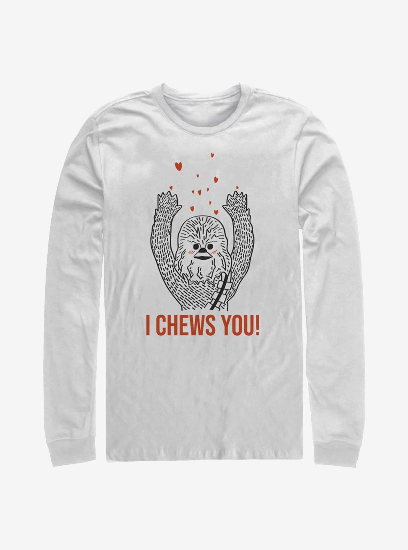 Star Wars I Chews You Chewie Long-Sleeve T-Shirt, WHITE, hi-res