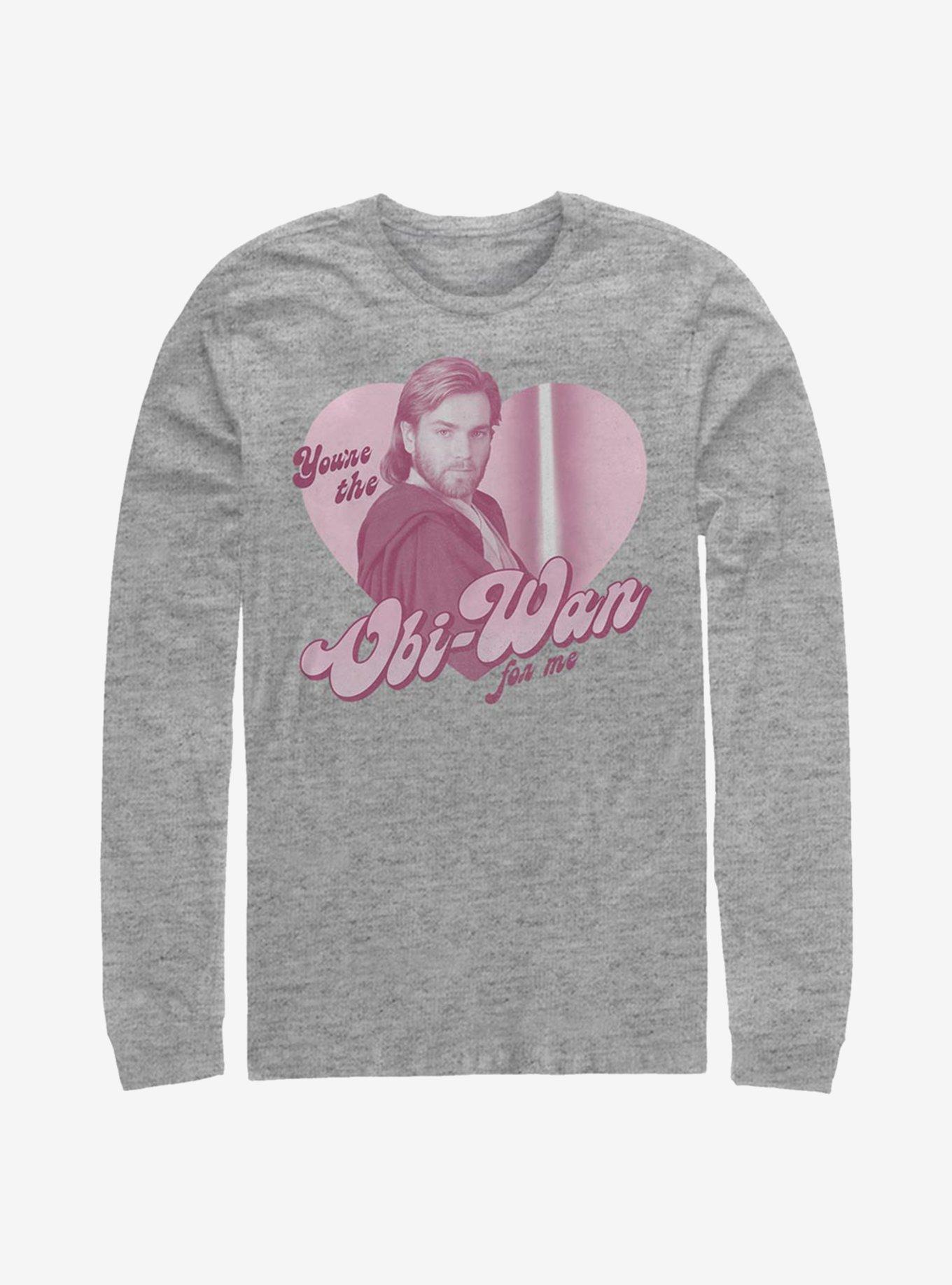 Star Wars Obi-Wan For Me Long-Sleeve T-Shirt, ATH HTR, hi-res