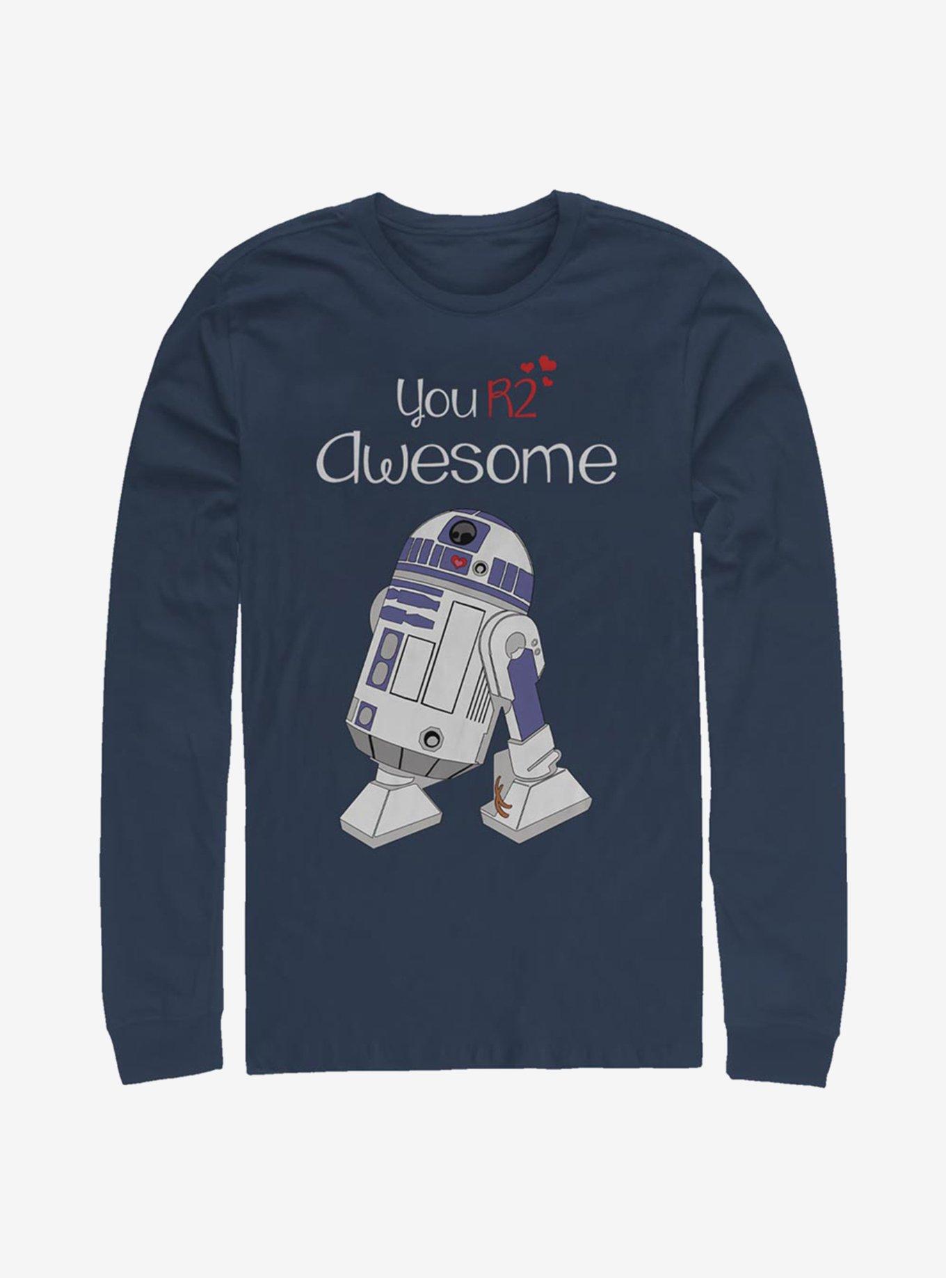 Star Wars You R2-D2 Awesome Long-Sleeve T-Shirt, NAVY, hi-res
