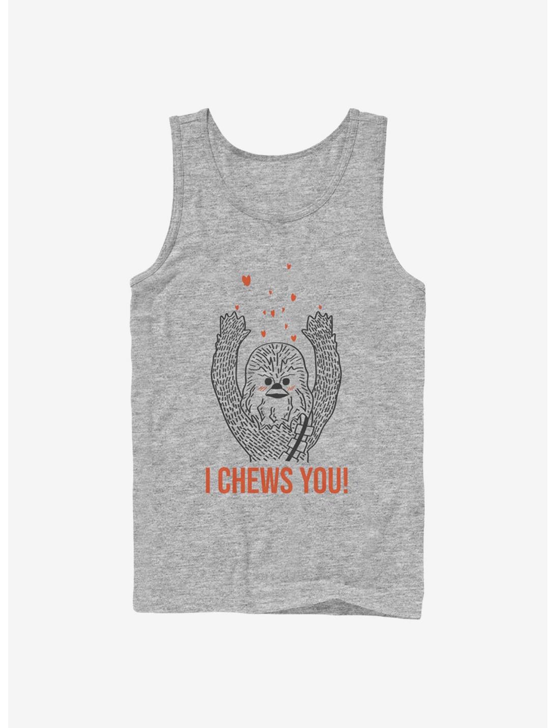 Star Wars I Chews You Chewie Tank Top, ATH HTR, hi-res