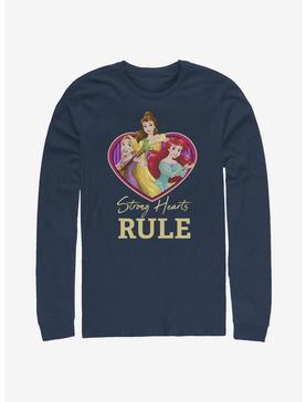 Disney Princesses Strong Hearts Rule Long-Sleeve T-Shirt, NAVY, hi-res