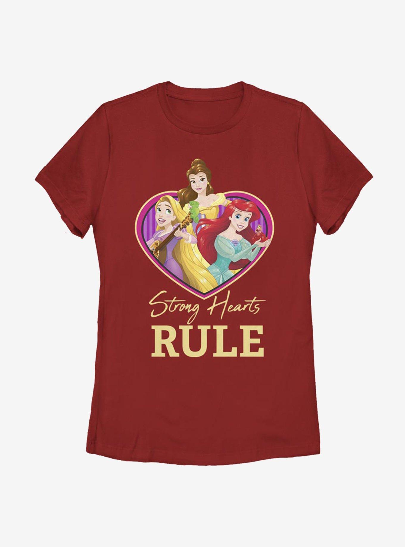 Disney Princesses Strong Heart Rule Womens T-Shirt, , hi-res