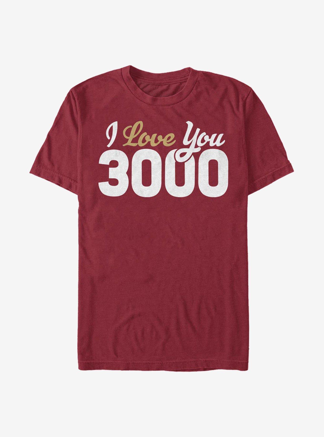 Marvel Avengers Love You 3000 T-Shirt - RED | BoxLunch
