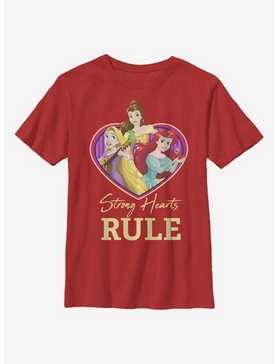Disney Princesses Strong Hearts Rule Youth T-Shirt, , hi-res