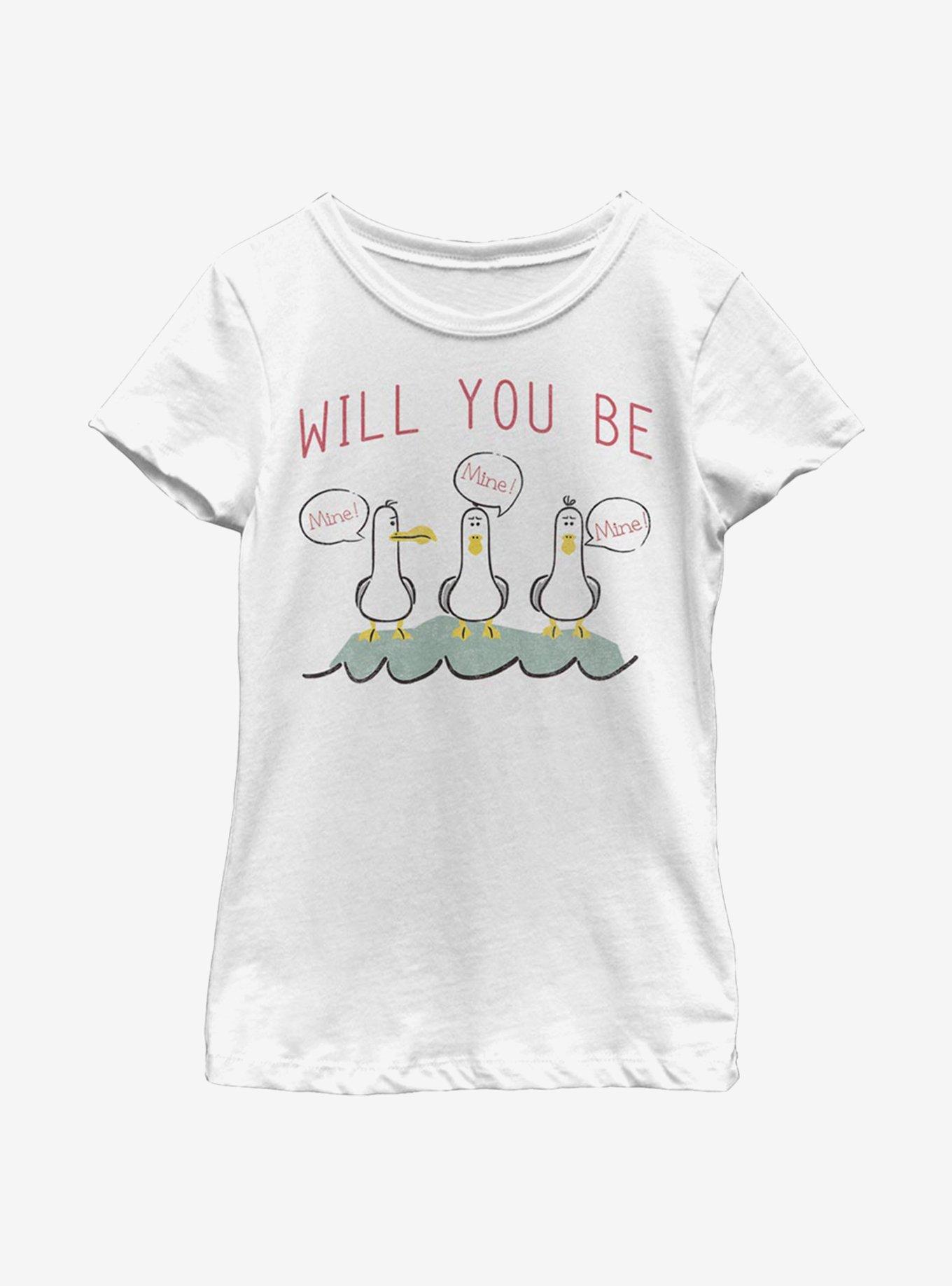 Disney Pixar Finding Nemo Be Mine Mine Mine Youth Girls T-Shirt, , hi-res