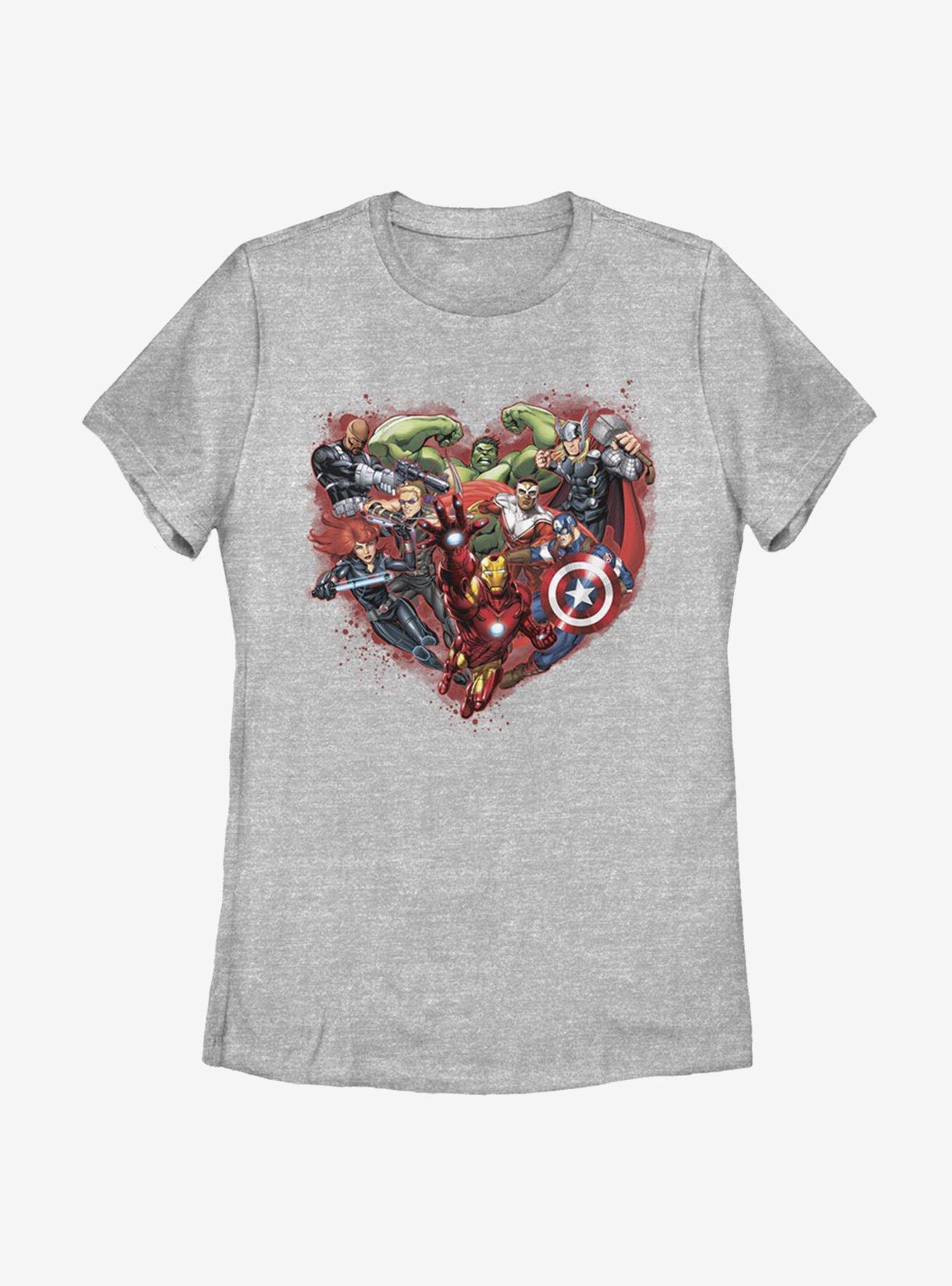 Marvel Avengers Avenger Heart Womens T-Shirt, , hi-res