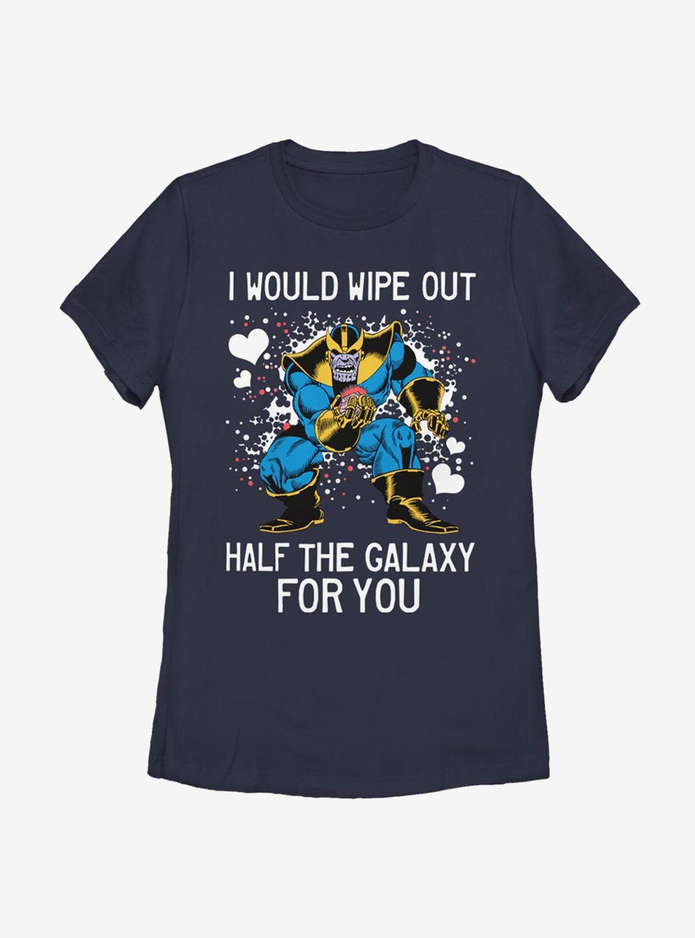 Marvel Avengers Thanos Galaxy Heart Womens T-Shirt, , hi-res