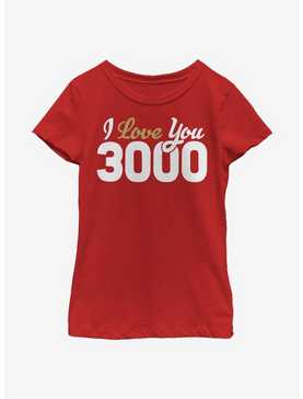 Marvel Avengers Love You 3000 Youth Girls T-Shirt, , hi-res
