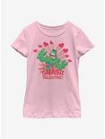 Marvel Hulk Valentine Youth Girls T-Shirt, PINK, hi-res