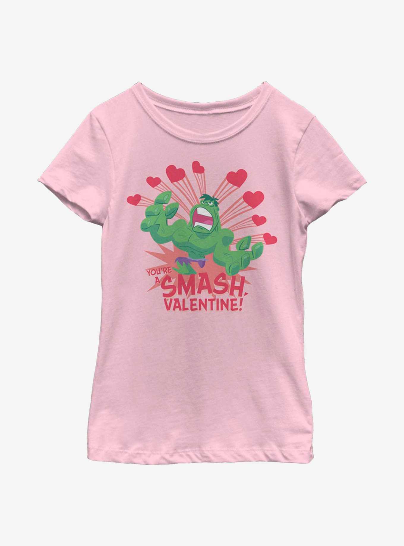 Marvel Hulk Valentine Youth Girls T-Shirt, , hi-res