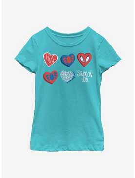 Marvel Avengers Spider Hearts Youth Girls T-Shirt, , hi-res