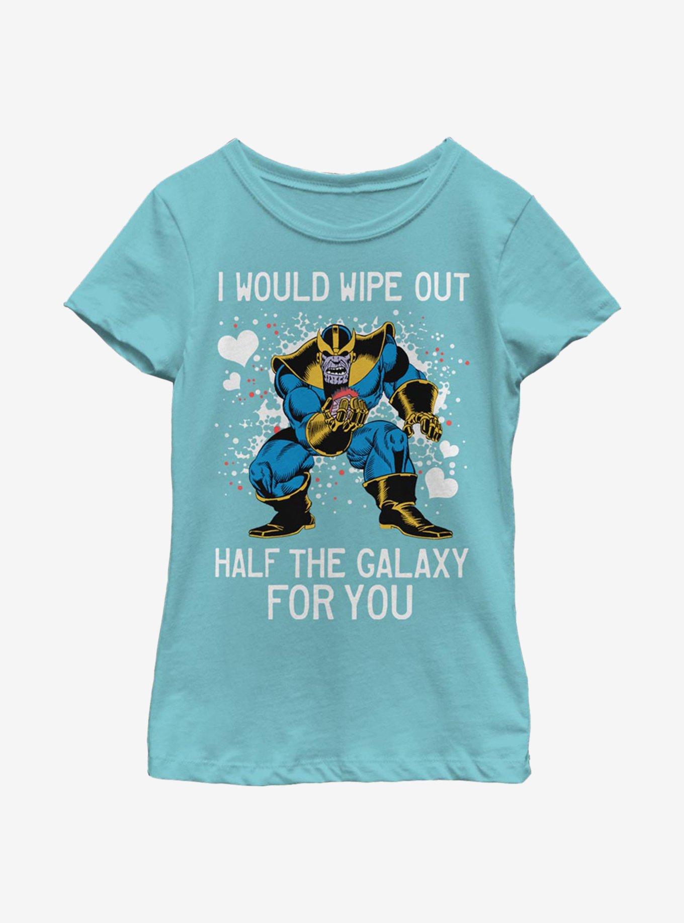 Marvel Avengers Thanos Galaxy Heart Youth Girls T-Shirt, , hi-res