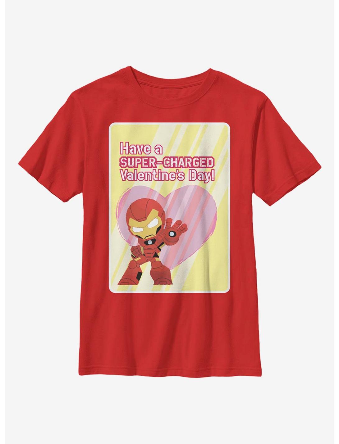 Marvel Iron Man Super Charged Youth T-Shirt, RED, hi-res
