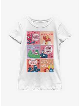 Marvel Avengers Valentine Comic Youth Girls T-Shirt, , hi-res