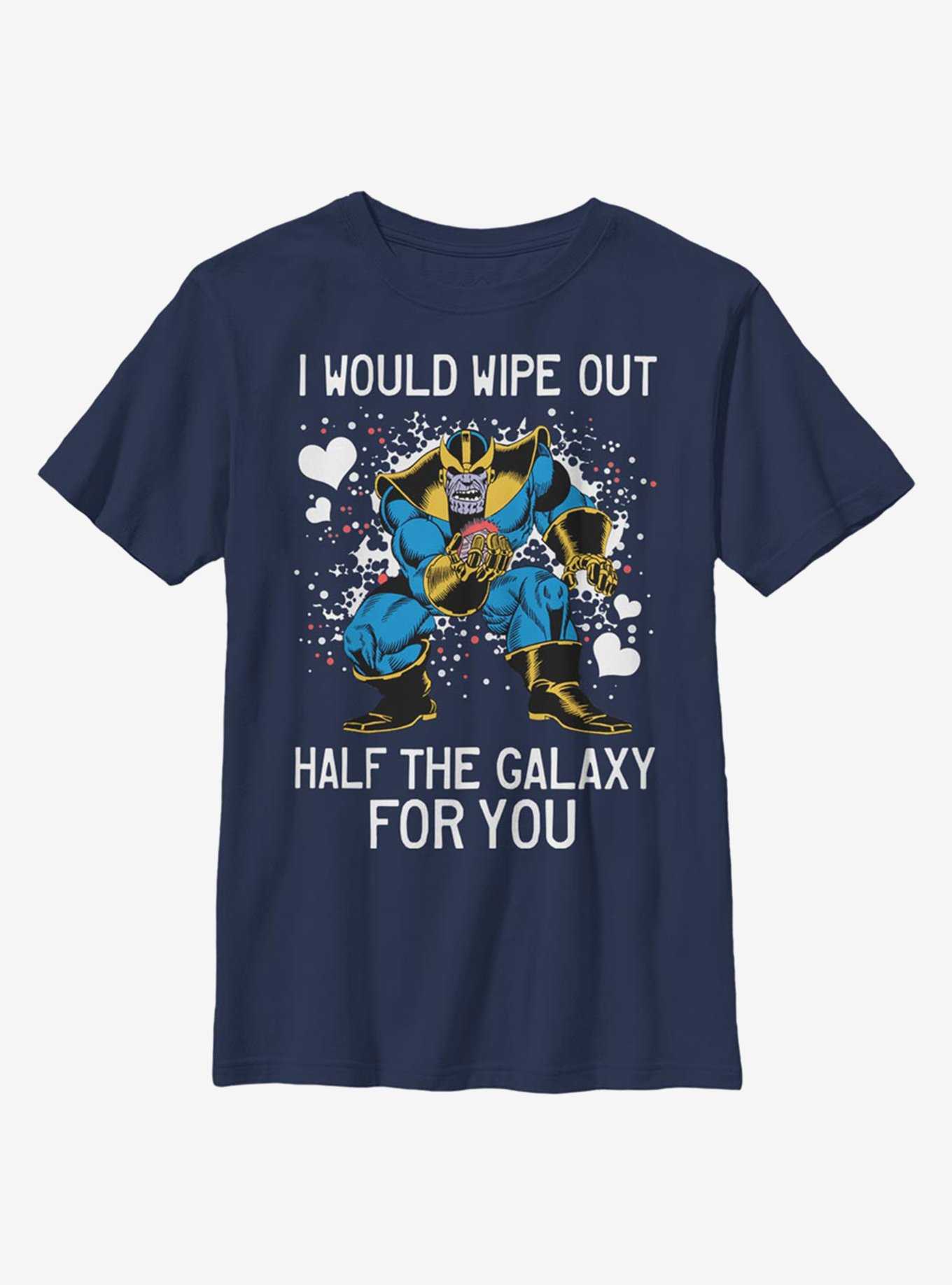 Marvel Avengers Thanos Galaxy Heart Youth T-Shirt, , hi-res
