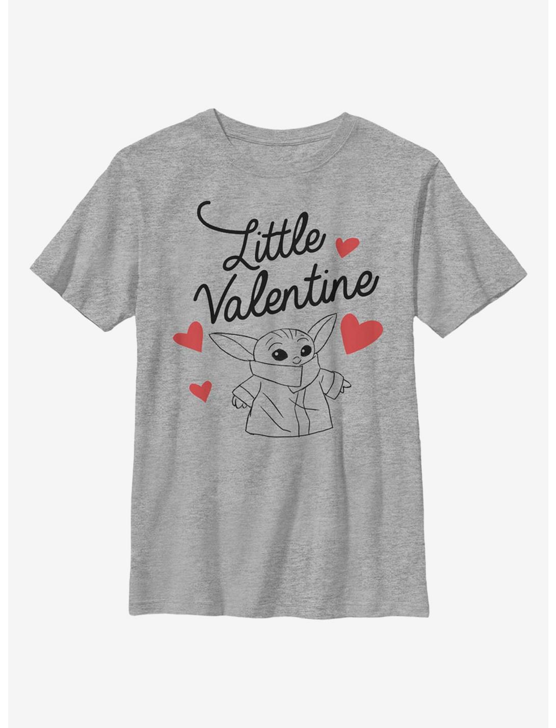 Star Wars The Mandalorian Little Valentine Youth T-Shirt, ATH HTR, hi-res