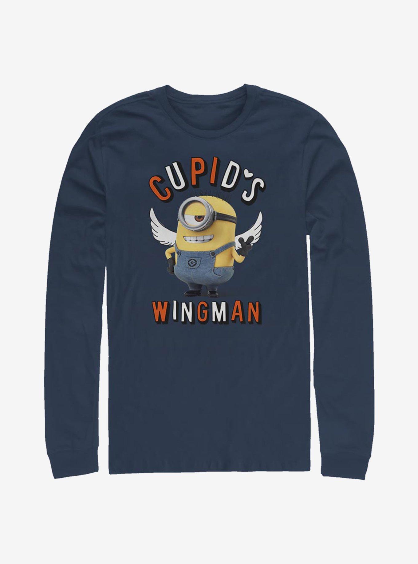 Minions Cupid's Wing Man Long-Sleeve T-Shirt, , hi-res